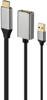 Адаптер-перехідник Cablexpert HDMI на DisplayPort, 4K (A-HDMIM-DPF-02)