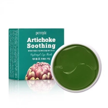 Успокаивающие патчи с артишоком Petitfee Artichoke Soothing Hydrogel eye patch 60 шт