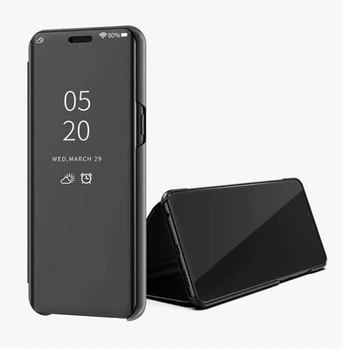 Чехол-книжка Mirror для Samsung A01 2020 / A015F Зеркальная Черный Без Бренда