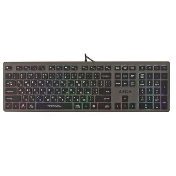 Клавіатура A4Tech FX60H USB Сіра з неоновою підсвіткою