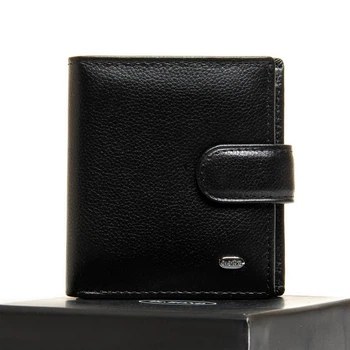 Мужской кожаный портмоне DR. BOND Classic M3827 черный