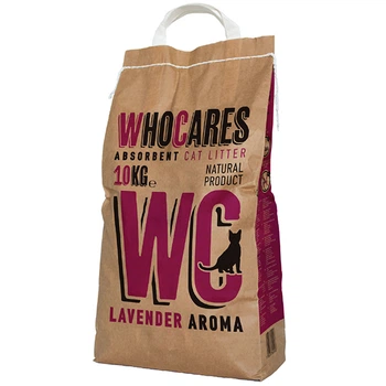 Вбираючий наповнювач у котячий туалет WhoCares Lavander із запахом лаванди 10 кг (800437)