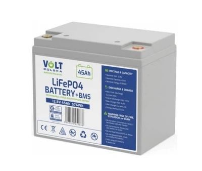 Акумулятор Volt Polska LiFePO4 12,8v 45Ач (Білий) АКБ