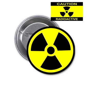 Значок Radiation Nuclear Радиация #02