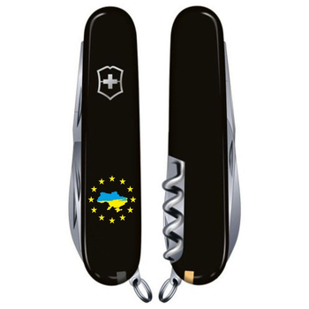 Складаний ніж Victorinox HUNTSMAN UKRAINE Мапа України в ЄС 1.3713.3_T1150u