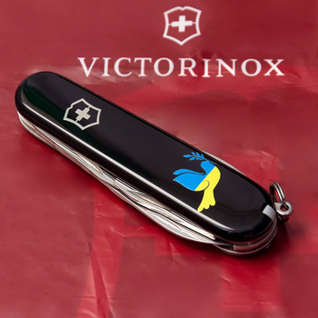 Складаний ніж Victorinox SPARTAN UKRAINE Голуб світу синьо-жовтий. 1.3603.3_T1036u