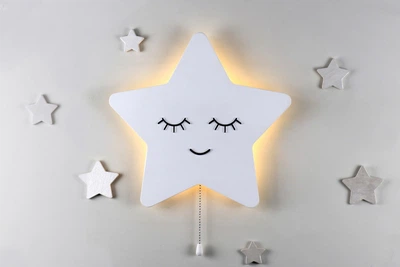 Светодиодный ночник Звезда на акумуляторе 1Х18650 LED ночник в детскую комнату