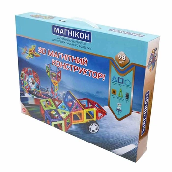 Конструктор Магникон магнитный 3D 98 деталей (МК-98)