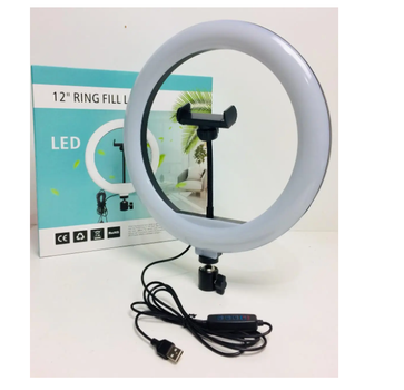 Кольцевая LED лампа CXB-300 1 крепление 30 см