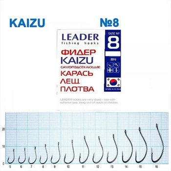 Крючок самоподсекающий Leader Kaizu BN № 8
