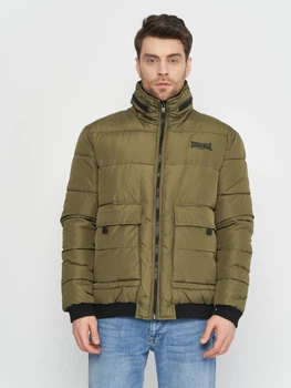 Куртка зимова коротка чоловіча Lonsdale 117314-5049 L Olive/Black (4251522395242)
