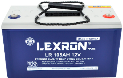 Аккумуляторная батарея LEXRON Power Battery LR-DCK-12-105 Carbon-Gel 12V 105Ah Deep Cycle (YT29824)