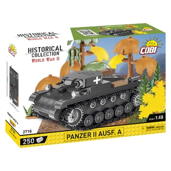 Конструктор Cobi Вторая Мировая Война Танк Panzer II, 250 деталей (COBI-2718)