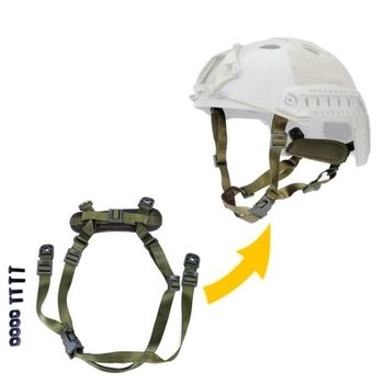 Подвесная система для тактического шлема Фаст FAST (Standard Ver), Зеленый (15066)