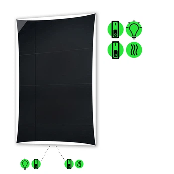 LED-зеркало 70x110см, с подогревом и двумя механическими включателями, модель Amado (Amado156)