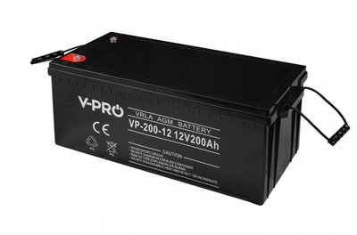 Акумулятор Volt Polska AGM VRLAv-Pro 12v 200Ач (Чорний) АКБ