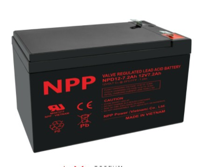 Аккумулятор Npp NP12-7.2 12v 7.2Ач (Черный) АКБ
