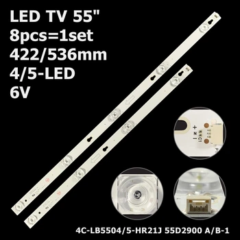 LED підсвітка TV 55" inch 6V 4C-LB5504-HR21J 55D2900 B-1 4C-LB5505-HR21J 55D2900 A-1 55HR330M05A8 8pcs=1set