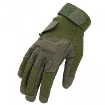 Перчатки тактические FG FQ16S003 Зеленый L полнопалые на липучке с защитой на костяшках