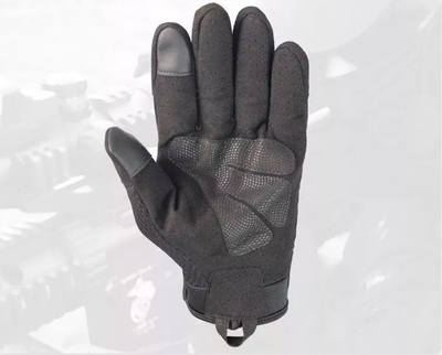 Перчатки тактические FG FQ2023 Черный L полнопалые с защитой на костяшках + сенсорные нашивки