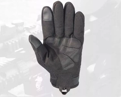 Перчатки тактические FG FQ2023 Черный XL полнопалые с защитой на костяшках + сенсорные нашивки