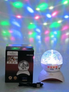 Дискошар- колонка Аккумуляторный с блютузом с USB ( КРАСНЫЙ ) Crownberg CB-0308