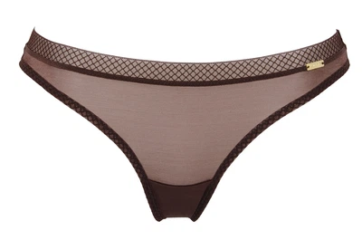Трусики Gossard Glossies 6276 стрінги з Великобританії з ультрасучасного матеріалу M Rich Brown (5053014269357)
