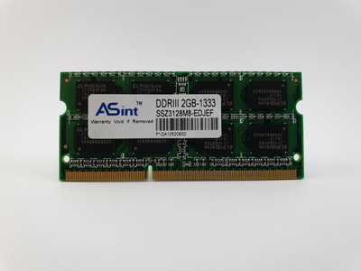 Оперативная память для ноутбука SODIMM ASint DDR3 2Gb 1333MHz PC3-10600S (SSZ3128M8-EDJEF) 10570 Б/У