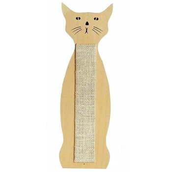 Настенная когтеточка для котов Flamingo Scratching Sisal Cat Shape (46109)