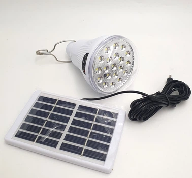 Аккумуляторная кемпинговая LED лампа с солнечной панелью светильник с крючком USB зарядка фонарь светильник EASY POWER EP-020