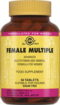 Дієтична добавка Solgar Комплекс вітамінів для жінок, 60 таблеток (0033984010741)