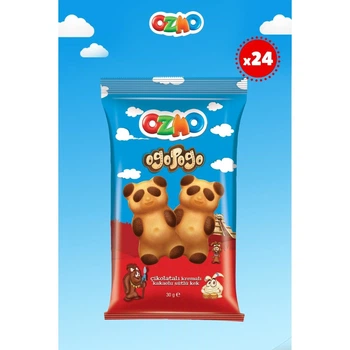 Кекс Ozmo Ogopogo Мiшка с шоколадным кремом 30г. Барни. 24 шт