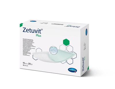 Пов'язка сорбційна Zetuvit Plus 15см х 20см 1шт (4137128)