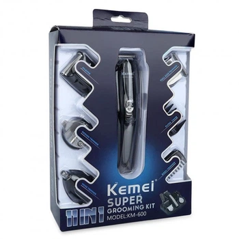 Машинка для стрижки волос Kemei KM-600 11в1 мощность 5W время работы 2 часа