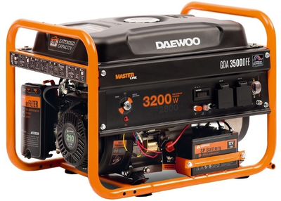 Комбинированный генератор (газ-бензин) Daewoo Power GDA 3500DFE
