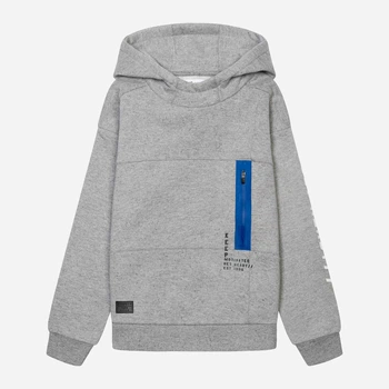 Дитяче тепле худі для хлопчика Minoti Ready 3 37137JNR 98-104 см Сіре (5059030912949)