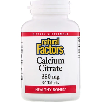 Цитрат кальция Natural Factors (Calcium Citrate) 350 мг 90 таблеток NFS01611