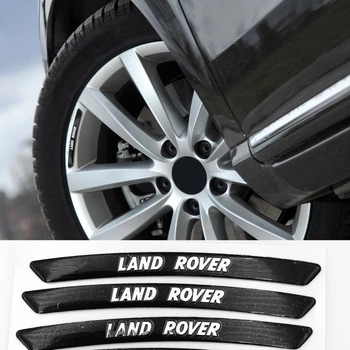 Наклейки на диски LAND ROVER (Ленд Ровер) на колеса Черные CountryMan