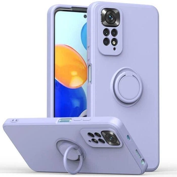Чехол Fiji Holder Ring для Xiaomi Redmi Note 11 / Note 11s бампер накладка с подставкой Lilac