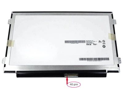 Матриця N101L6-L0D 10.1" Slim (1024*600, 40pin, вушка з боків) Глянцева (Renew) (16252)