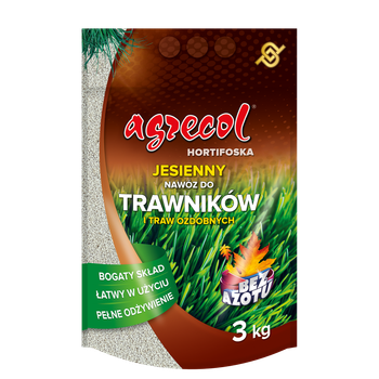 Осеннее удобрение для газонов Hortifoska Agrecol 3 кг