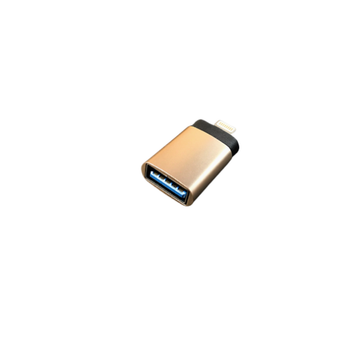 Переходник OTG USB 3.0 для Apple iPhone, золото