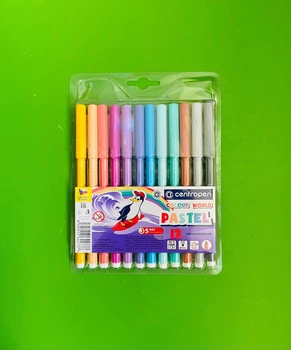 Фломастери ”Centropen” /7550/1209 TP/ 12 кольорів, пастельні
