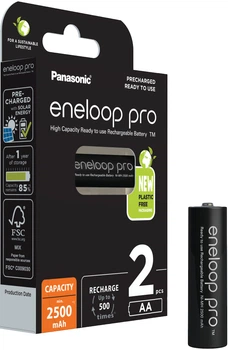 Akumulatorki Panasonic eneloop Pro AA 2500 mAh Ni-MH 2 szt (BK-3HCDE/2BE)