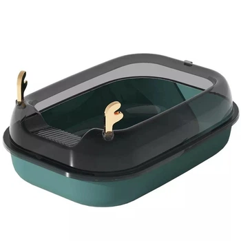 Туалет для кішок ELE PET 36 х 50 х 18см, з лопаткою, Зелений (119-GREEN)