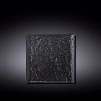 Тарілка квадратна 17,0 см Wilmax Statestone Black