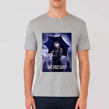 Футболка Fanbolka WEDNESDAY XXL Світло-сіра меланжева (081MAS2XL)