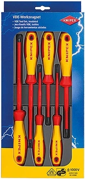 Набір викруток Knipex VDE Phillips / шліц 6 шт (00 20 12 V01)