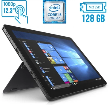 Планшет Dell Latitude 5285 2-in-1 / 12.3" IPS Touch / Core i5-7200U (2(4) ядра по 2.5-3.1GHz) / 8GB DDR3 / 128GB SSD M.2 / HD Graphics 620 / WebCam / USB 3.1 / Win 10 б/у