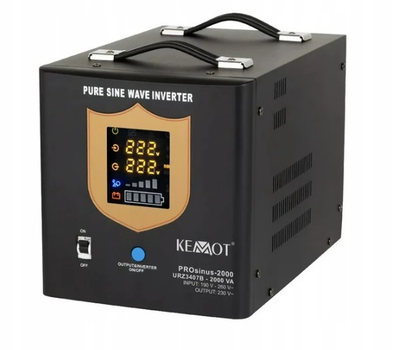 Источник бесперебойного питания (ИБП) Kemot 1200/2000W 12v (Черный) URZ3407B